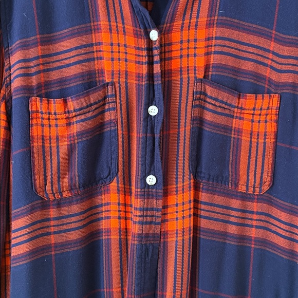 Mossimo Supply Co. Blue and Red Plaid Shirt - Picture 3 of 4